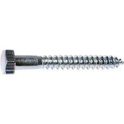 MIDWEST FASTENER Lag Screw, #0, 3-1/2 in, Zinc Plated Hex 1333